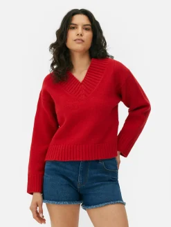 Chunky V-Neck Sweater