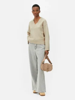 Chunky V-Neck Sweater