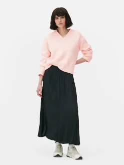 Chunky V-Neck Sweater