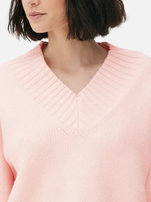 Chunky V-Neck Sweater