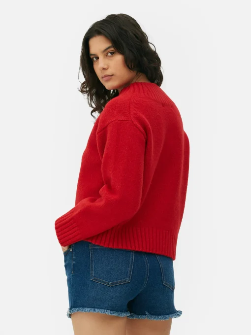 Chunky V-Neck Sweater