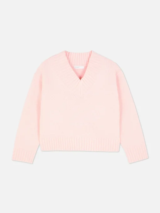 Chunky V-Neck Sweater
