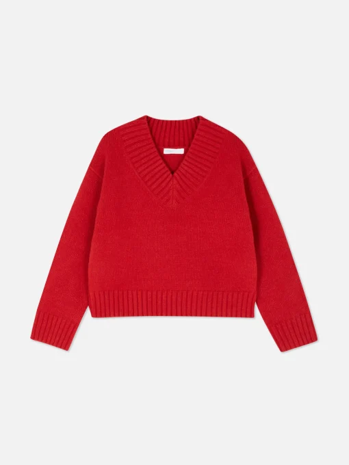 Chunky V-Neck Sweater