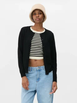 Classic Crew Neck Cardigan