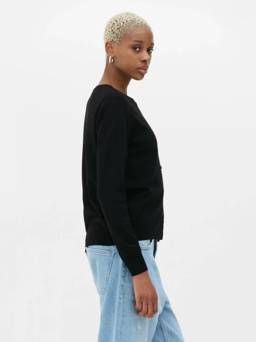 Classic Crew Neck Cardigan