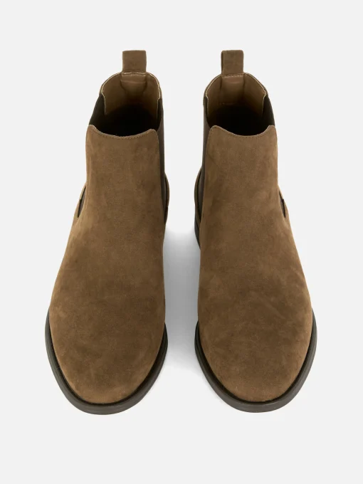 Classic Faux Suede Chelsea Boots