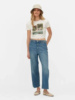 Claude Monet Graphic Cropped T-Shirt