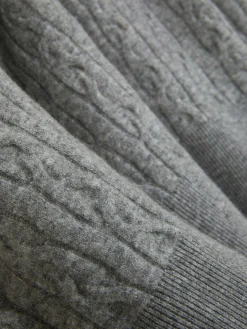 Collared Cable Knit Sweater
