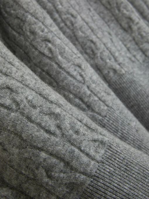 Collared Cable Knit Sweater