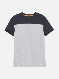 Color Block Mesh T-Shirt