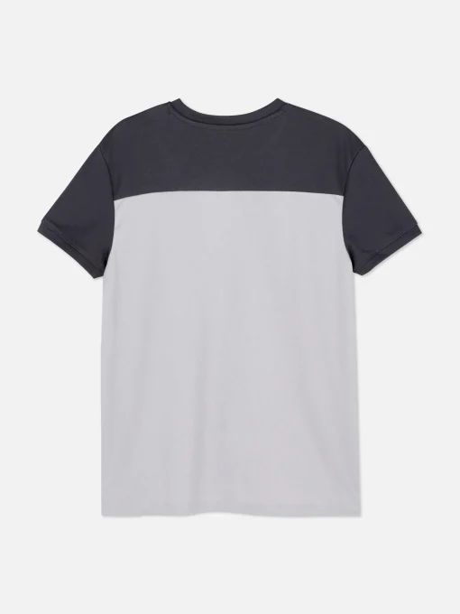 Color Block Mesh T-Shirt