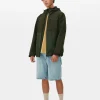 Color Block Multi Pocket Raincoat