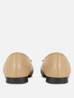 Contrast Cap Toe Ballet Flats