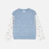 Contrast Sleeve Pullover