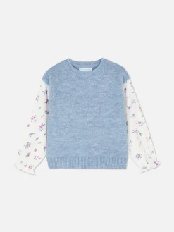 Contrast Sleeve Pullover