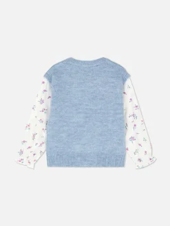 Contrast Sleeve Pullover