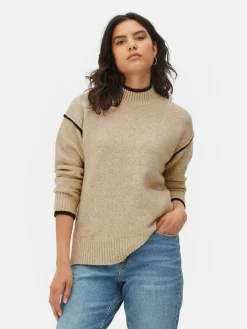 Contrast Stitch Sweater