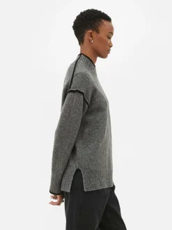 Contrast Stitch Sweater