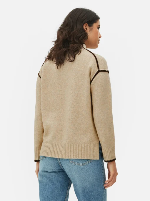 Contrast Stitch Sweater