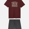 Couch Potato T-Shirt And Shorts Pajamas