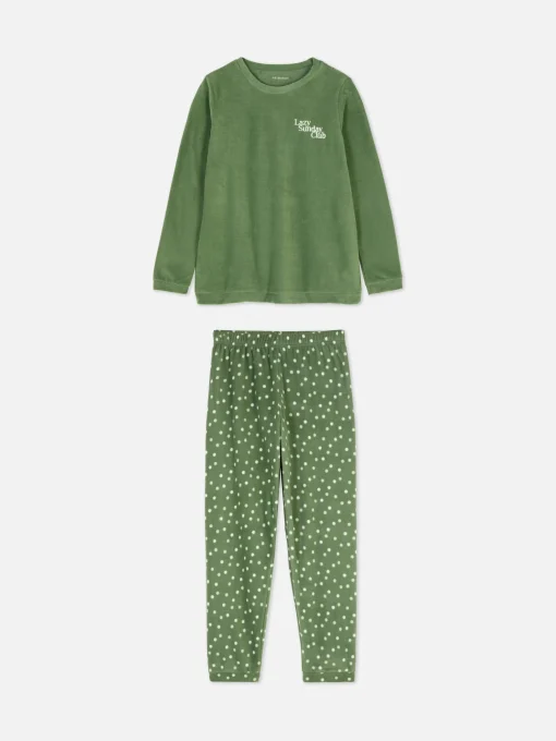 Cozy Fleece Long Sleeve Pajamas
