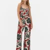 Crepe Texture Tie Jumpsuit
