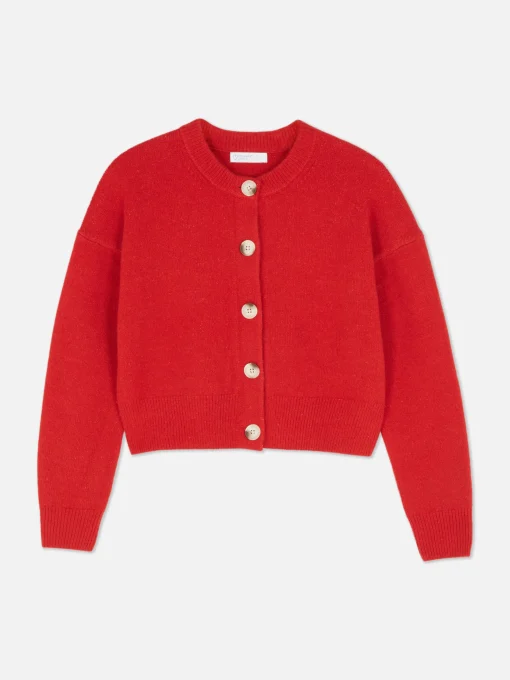 Crew Neck Cardigan