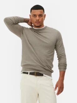 Crew Neck Fine Knit Sweater