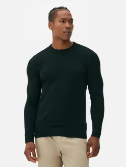 Crew Neck Fine Knit Sweater