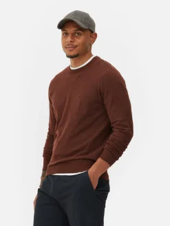Crew Neck Fine Knit Sweater