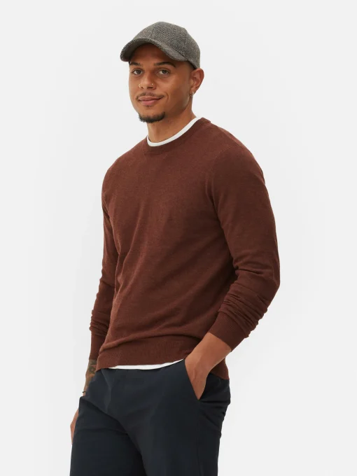 Crew Neck Fine Knit Sweater