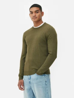 Crew Neck Fine Knit Sweater