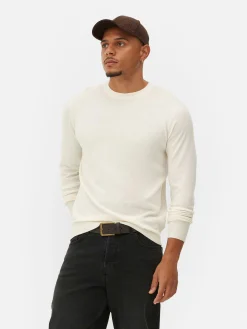 Crew Neck Fine Knit Sweater