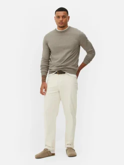 Crew Neck Fine Knit Sweater