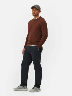 Crew Neck Fine Knit Sweater