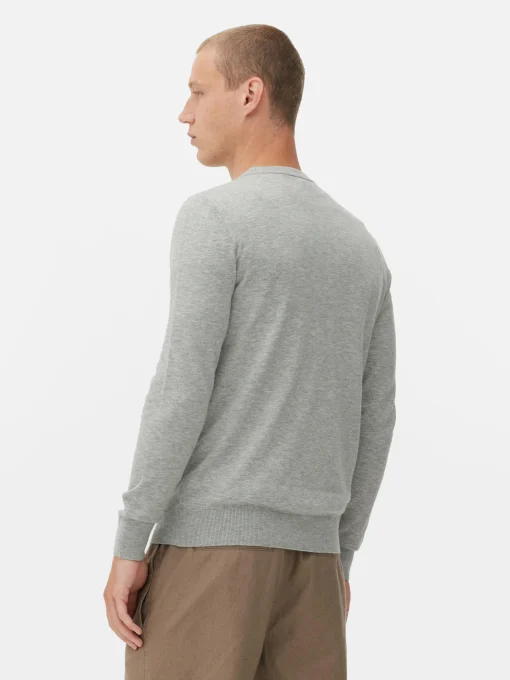 Crew Neck Fine Knit Sweater