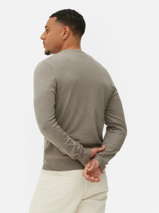Crew Neck Fine Knit Sweater