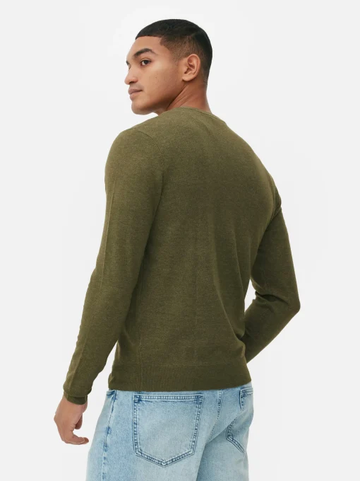 Crew Neck Fine Knit Sweater