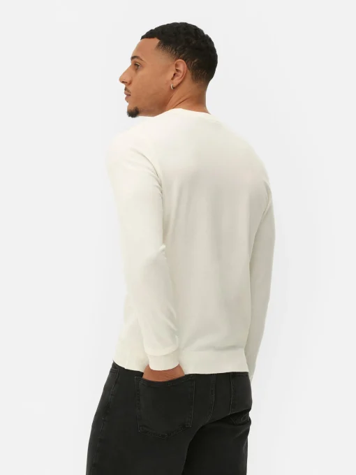 Crew Neck Fine Knit Sweater