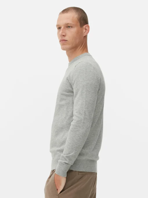 Crew Neck Fine Knit Sweater