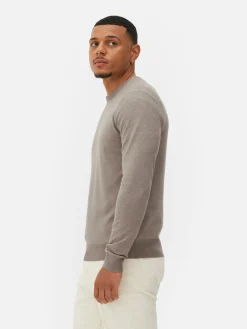 Crew Neck Fine Knit Sweater