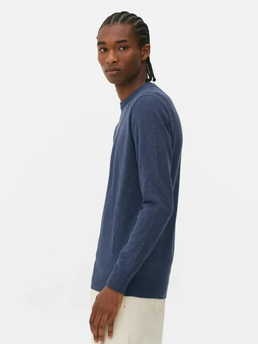 Crew Neck Fine Knit Sweater
