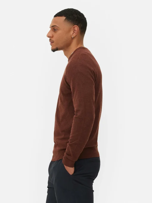 Crew Neck Fine Knit Sweater