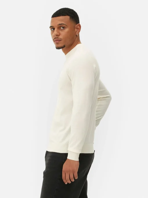 Crew Neck Fine Knit Sweater
