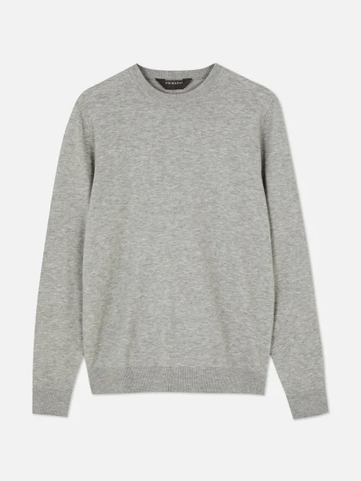 Crew Neck Fine Knit Sweater