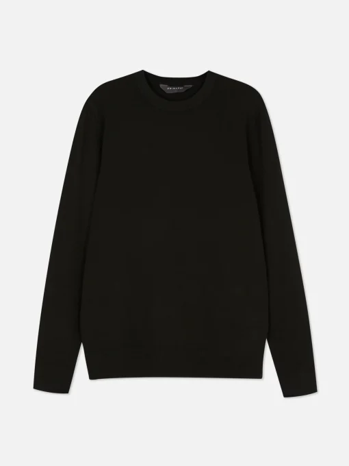 Crew Neck Fine Knit Sweater