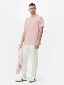 Crew Neck Waffle T-Shirt
