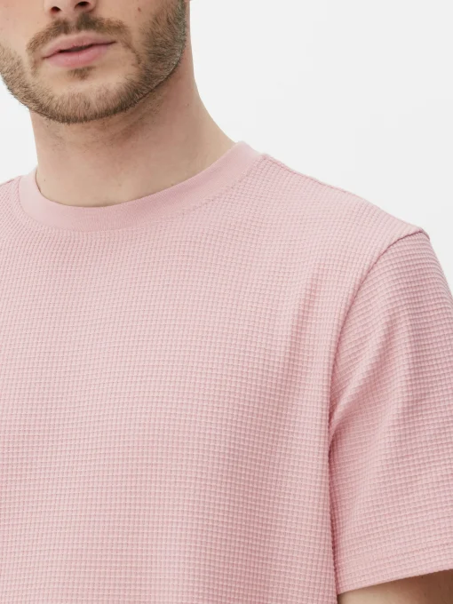 Crew Neck Waffle T-Shirt