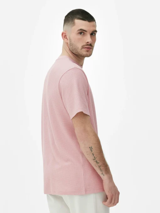 Crew Neck Waffle T-Shirt