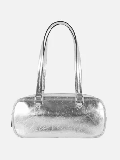 Crinkle Texture Shoulder Bag